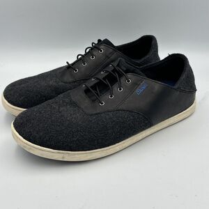 Olukai Nohea Moku Shoes‎ Mens 11 Black Gray Casual Slip On Boat Sneakers Slip On
